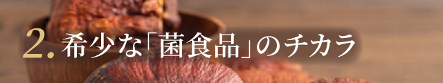 2. 希少な「菌食品」のチカラ